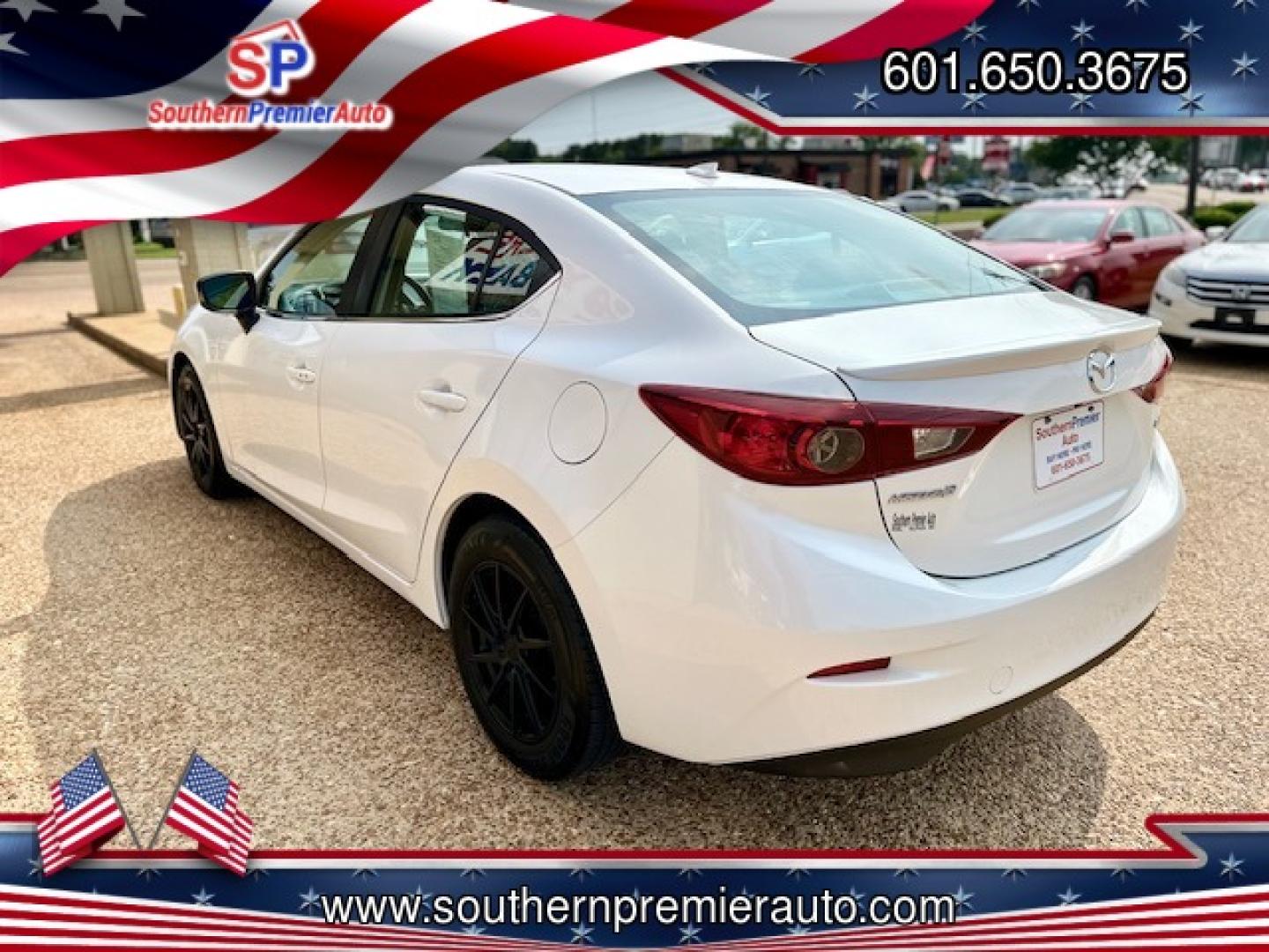 2015 WHITE MAZDA MAZDA3 I TOURING W/S (3MZBM1V70FM) , located at 922 W. Beacon St., Philadelphia, MS, 39350, (601) 650-3675, 32.770447, -89.127151 - Photo#3